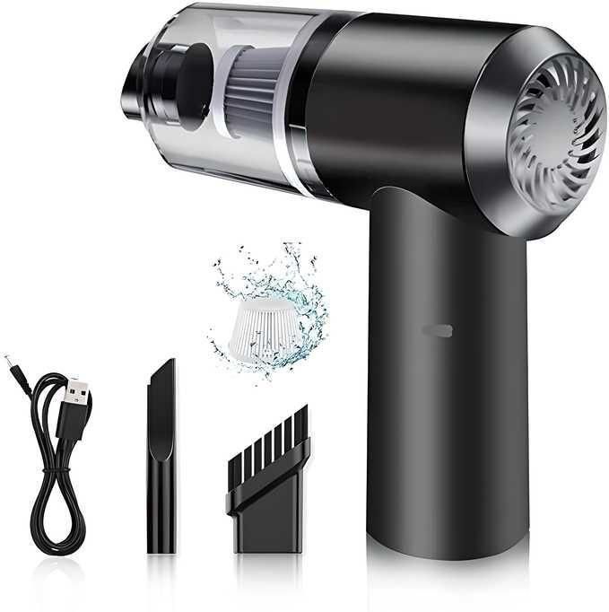 2-in-1 Vacuum Suction Cleaner & Wireless Portable Air Duster