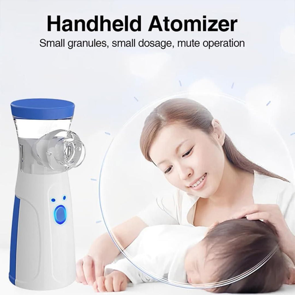 Portable Ultrasonic Rechargeable Mesh Nebulizer Machine – Silent & Effective Respiratory Relief
