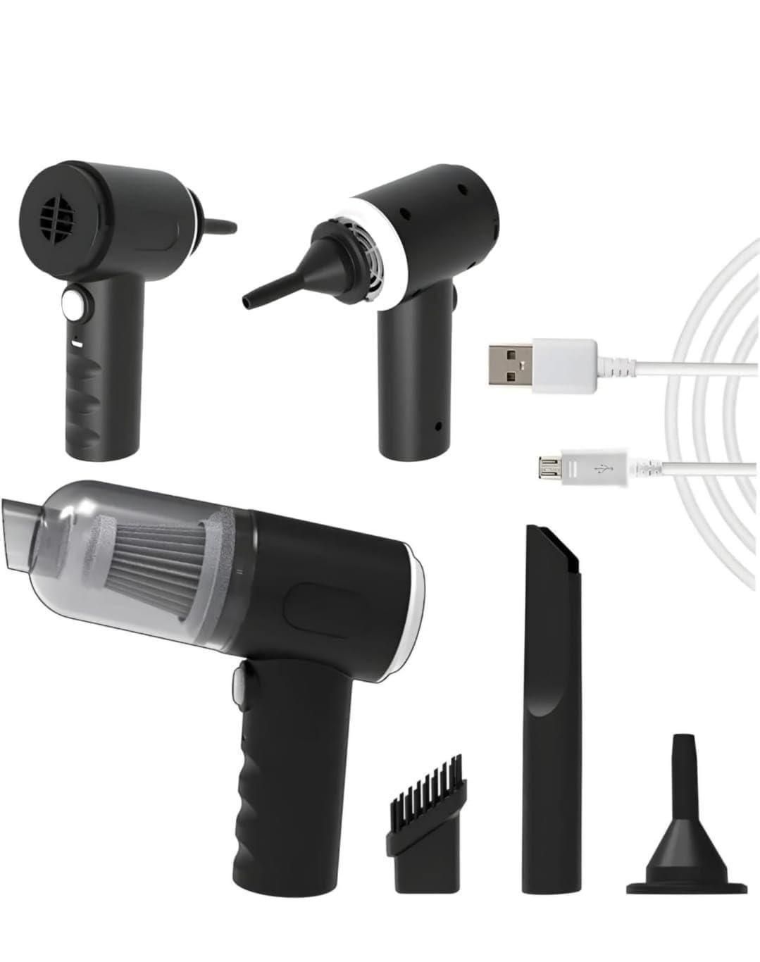 2-in-1 Vacuum Suction Cleaner & Wireless Portable Air Duster