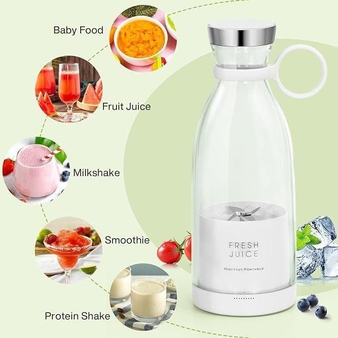 Travel Portable Mini Juice Blender & Grinder – Fresh Smoothies Anytime, Anywhere!