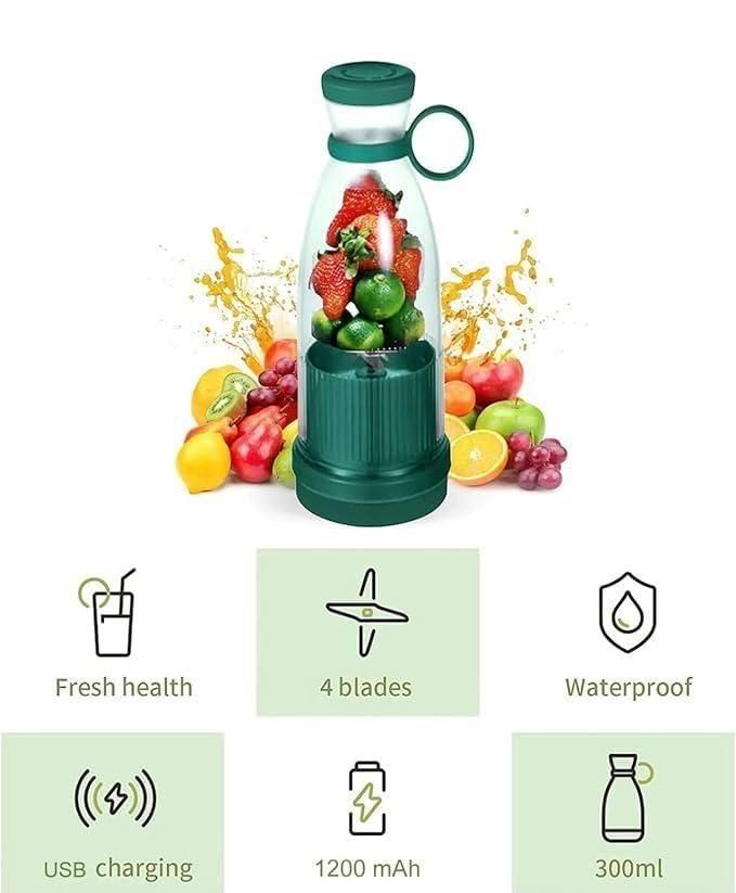 Travel Portable Mini Juice Blender & Grinder – Fresh Smoothies Anytime, Anywhere!
