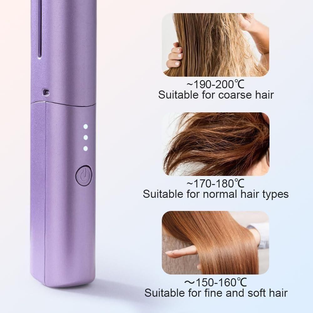 Meneflix Portable Mini Hair Straightener – Salon-Style Hair Anywhere, Anytime