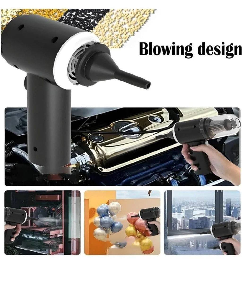 2-in-1 Vacuum Suction Cleaner & Wireless Portable Air Duster