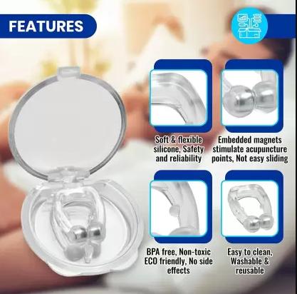 Anti-Snoring Magnetic Nose Clip – Breathe Better, Sleep Quieter