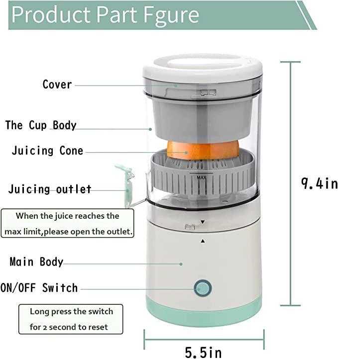 Electric Citrus Juicer (YZJ-001) – Professional Cordless Juicing for Your Healthy Lifestyle