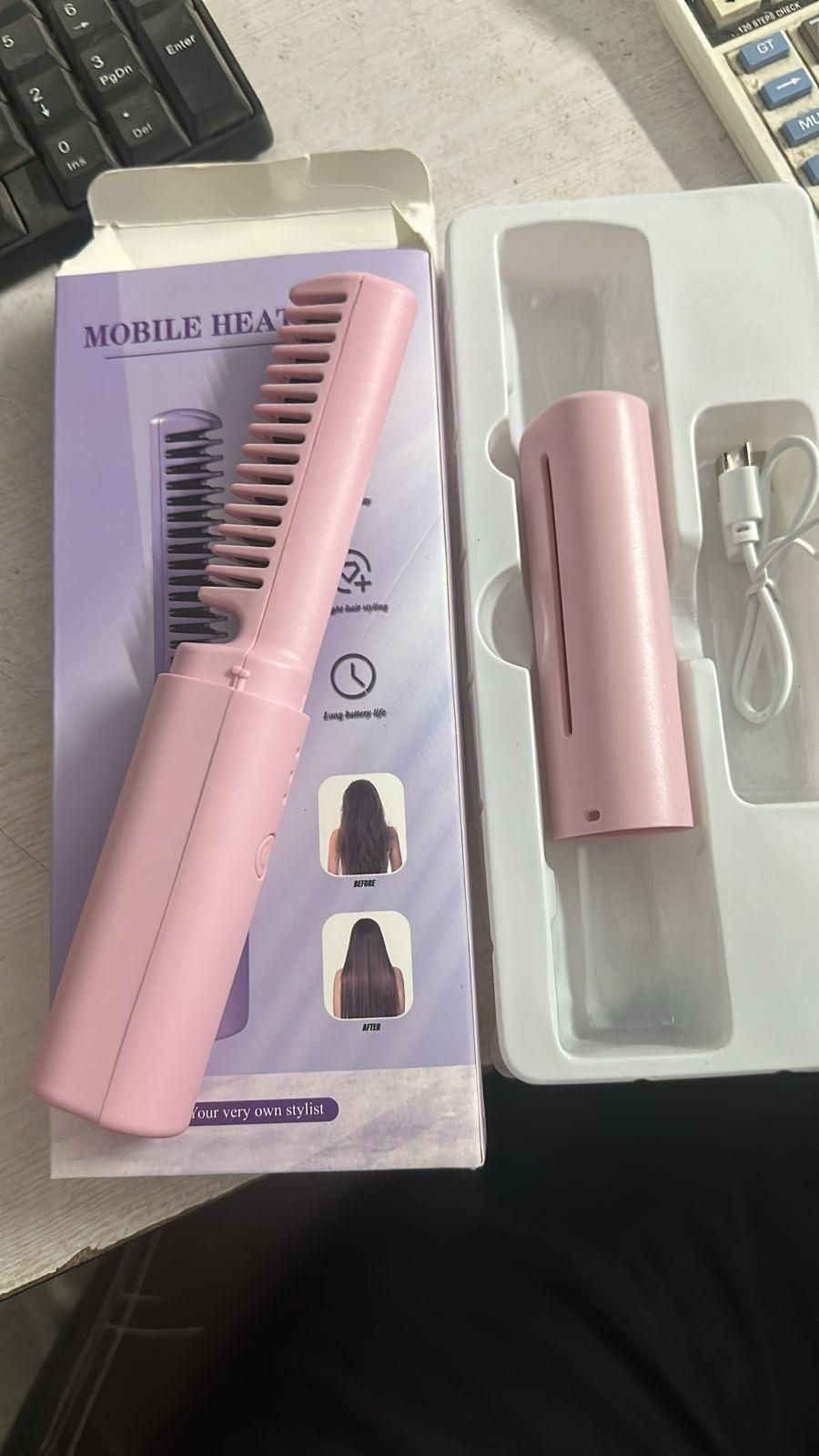 Meneflix Portable Mini Hair Straightener – Salon-Style Hair Anywhere, Anytime
